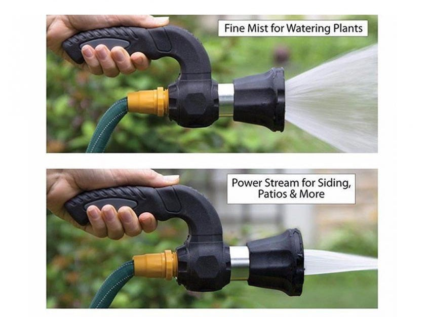 High-Pressure Mighty Hose Nozzle for Garden, Lawn, and Car Cleaning