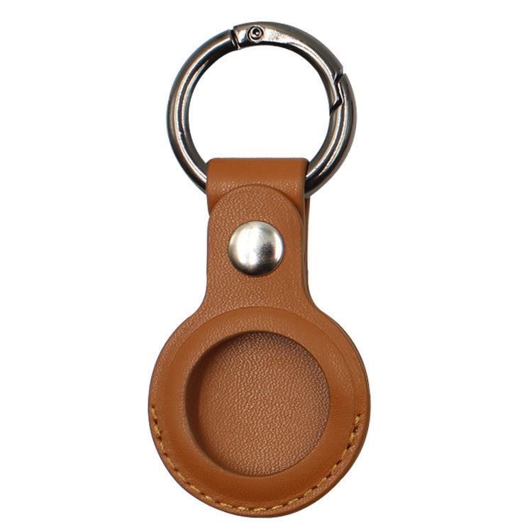 Premium Leather Airtag Case with Key Ring