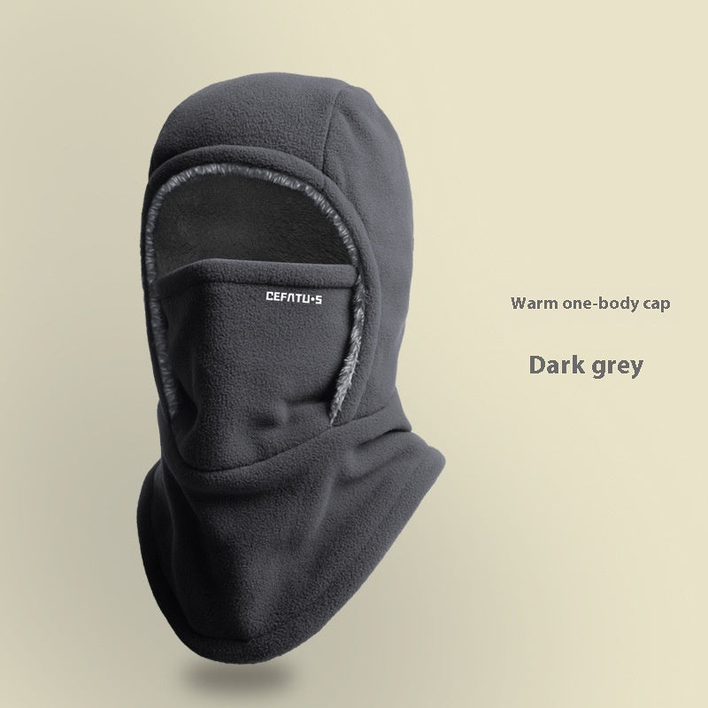 Thermal Fleece Hood Hat for Outdoor Cold Weather