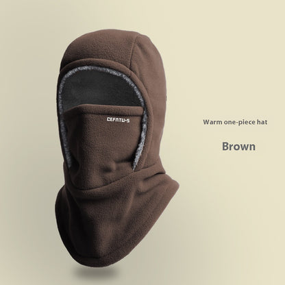 Thermal Fleece Hood Hat for Outdoor Cold Weather