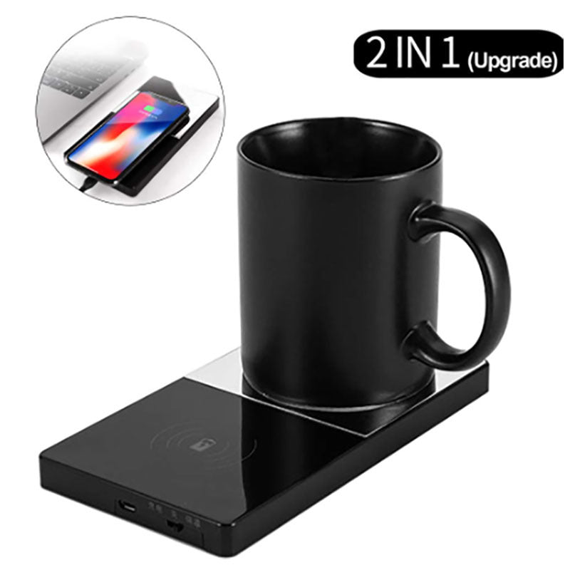 2 In 1 Heating Mug Warmer and Electric Wireless Charger