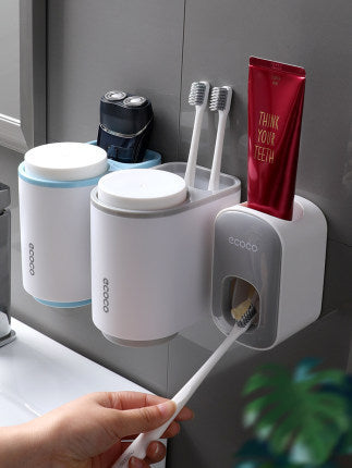 Automatic Wall-Mounted Toothpaste Dispenser Set