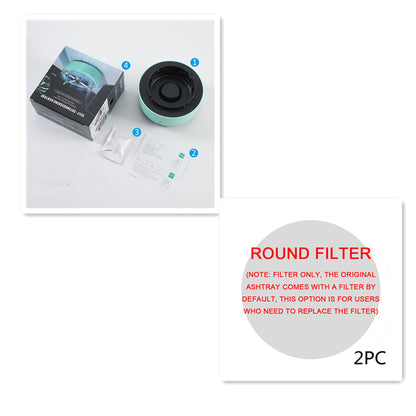 Multifunctional Smokeless Ashtray with Air Purification – Portable, Automatic, and Anion-Enhanced for Car Use