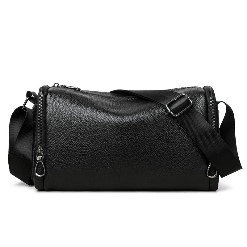 Premium Cowhide Leather Crossbody Shoulder Bag – Spacious & Versatile Design