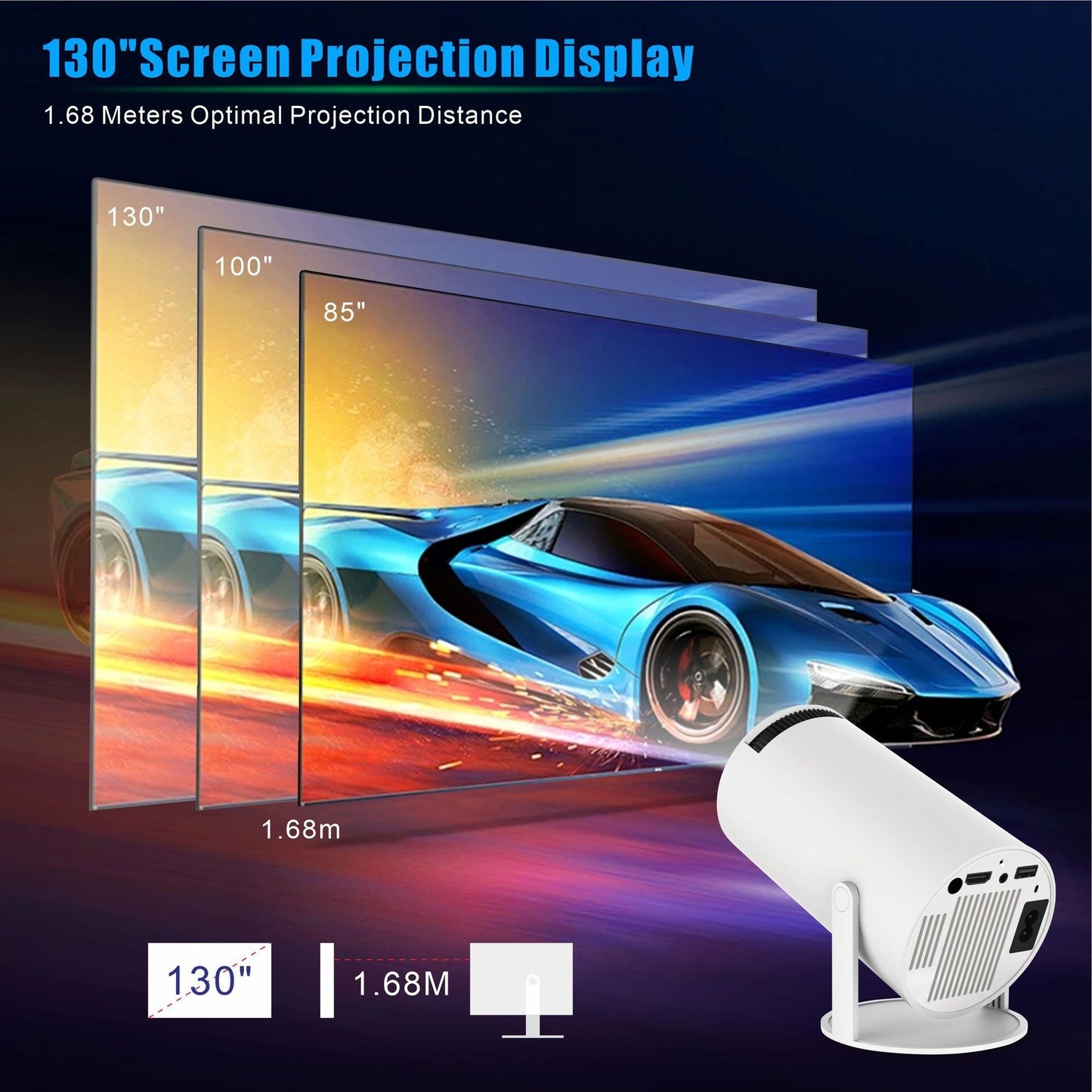 HY300 Pro Mini Projector – Your Pocket-Sized Home Theater