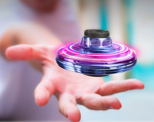 Mini LED UFO Spinner Drone – Interactive Flying Toy for Kids