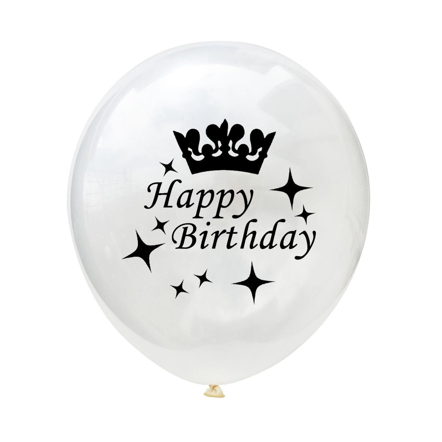 Party Balloons with Numeric Print and Confetti Inside