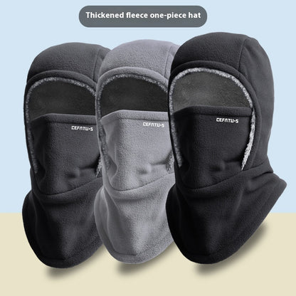 Thermal Fleece Hood Hat for Outdoor Cold Weather