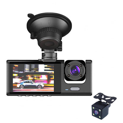 Full HD 1080P Dual-Lens Dash Cam with G-Sensor, Front & Rear DVR Recording