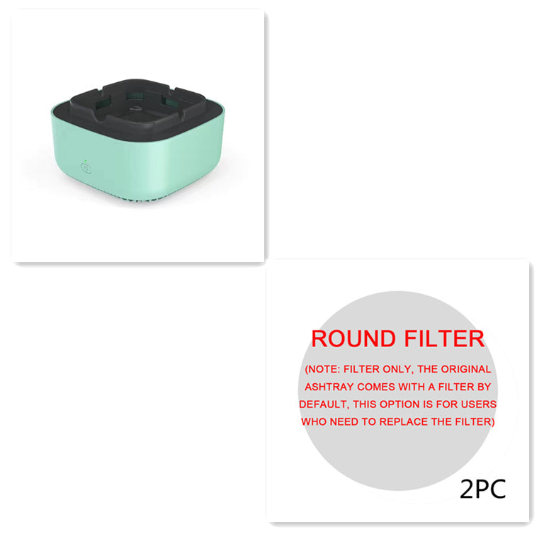 Multifunctional Smokeless Ashtray with Air Purification – Portable, Automatic, and Anion-Enhanced for Car Use