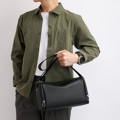 Premium Cowhide Leather Crossbody Shoulder Bag – Spacious & Versatile Design