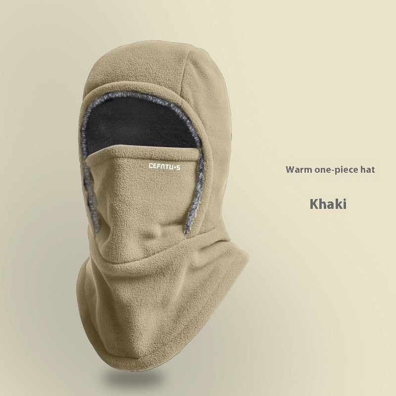Thermal Fleece Hood Hat for Outdoor Cold Weather
