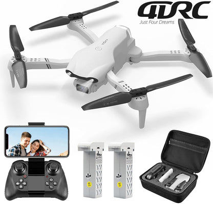 UK 4DRC F10 Foldable Drone with 1080P HD Camera, WiFi FPV Live Video RC Quadcopter for Adults