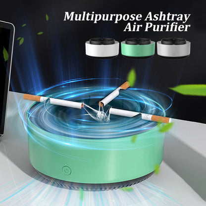 Multifunctional Smokeless Ashtray with Air Purification – Portable, Automatic, and Anion-Enhanced for Car Use